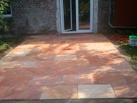 Verlegebeispiel Terrassenplatten